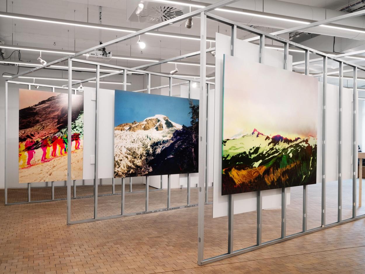Vue de l'exposition Double Miroir au Bicolore